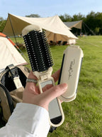 Foldable Hair Brush with Mirror