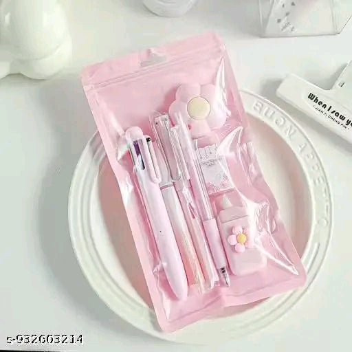 Kawaii Pastel Stationery Gift Set (7 Pieces)